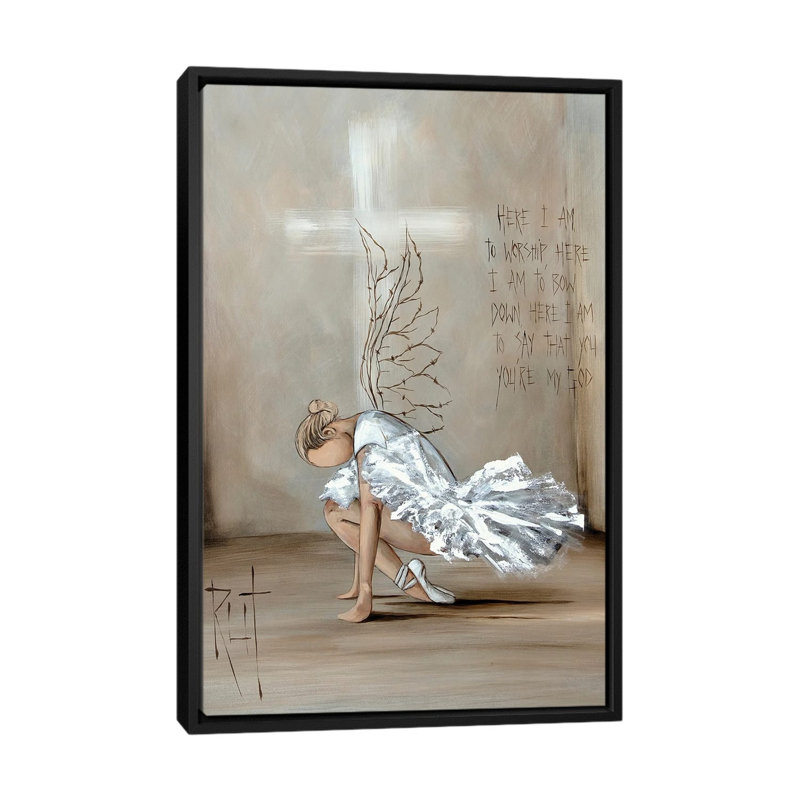 « Here I am to adoration » par rut art Creations-impression, Pas de tapis, H 18 po x l 26 po x P 1,5 po