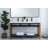 Raya 60 " W Freestanding Standard 2 Double Vanity Bathroom Vanity With Resin Top-1877693720