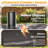 Large Charcoal Grill with Adjustable Charcoal Trays, Cast Iron Grates, Built-In Chimney & Foldable Side Tables