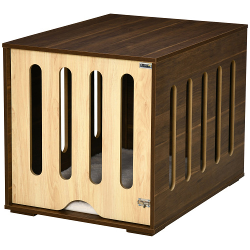Furniture Style Dog Crate End Table with Removable Door Panel