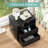 Carmelyn Black nightstand with 2 drawer