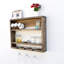 3 Piece Walnut Solid Wood Accent Shelf