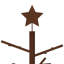 Wooden Christmas Tree Bamboo and Solid Pine Wood Natural Wooden Xmas Tree-2143194881-2143194882