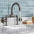 Kingston Brass Belknap Two-Handle 2-Hole Deck Mount Bridge Bathroom Faucet with Pop-Up Drain-50134283