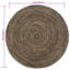Round Solid Colour Hand Woven Area Rug-2062789796