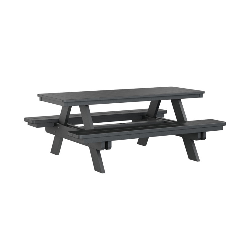 Table de pique-nique rectangulaire Berlin Gardens Ada, Noir
