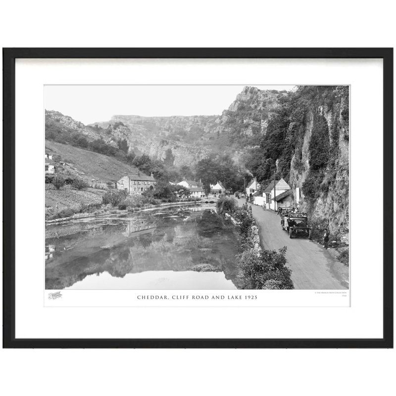 Cheddar, Cliff Road And Lake 1925 - Single Picture Frame Print, 45cm H x 60cm W x 2.3cm D