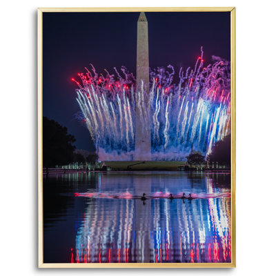 Fireworks In DC Print by Angela Pan