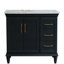 Ensemble de meuble-lavabo simple 37 po Linslade-333045590