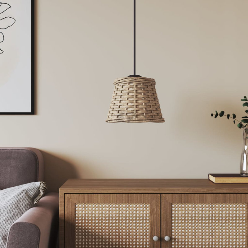 Chira Pendant Shade, 12cm H x 15cm W x 15cm D, Brown