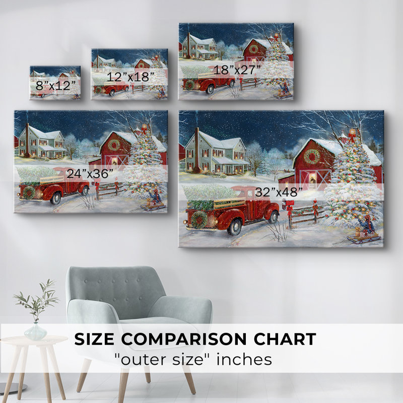 Art de vacances de Noël III - Toile tendue avec châssis - XXVI, H 40 po x l 60 po
