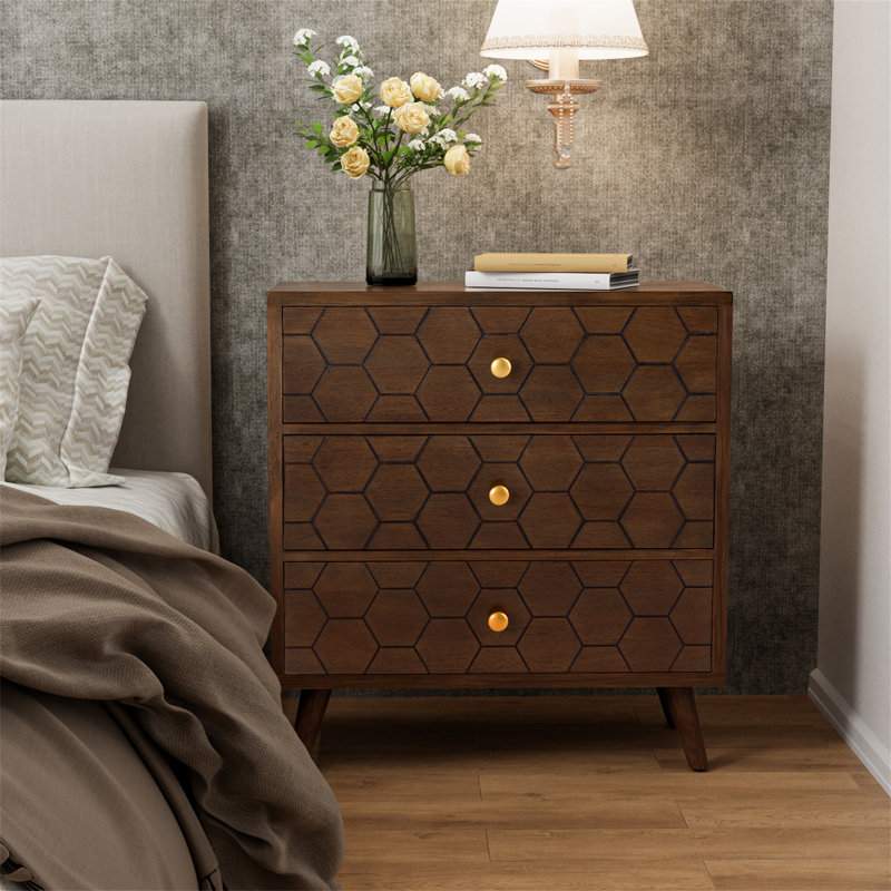 Kaenen 30'' W Solid Wood Nightstand