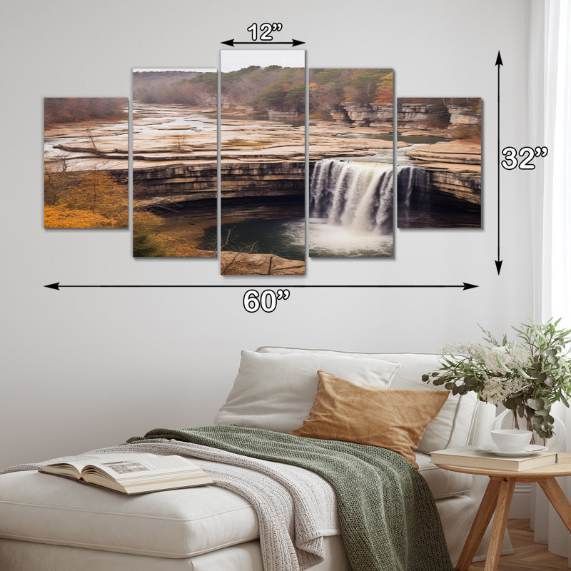 Gulnara - impression sur toile de paysages - 5 panneaux