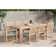 Sehrish 8 - Person Wood Patio Dining Set with Rectangular Table , Sunbrella® Cushions Included
