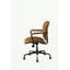 Chaise de travail en cuir véritable Jadon