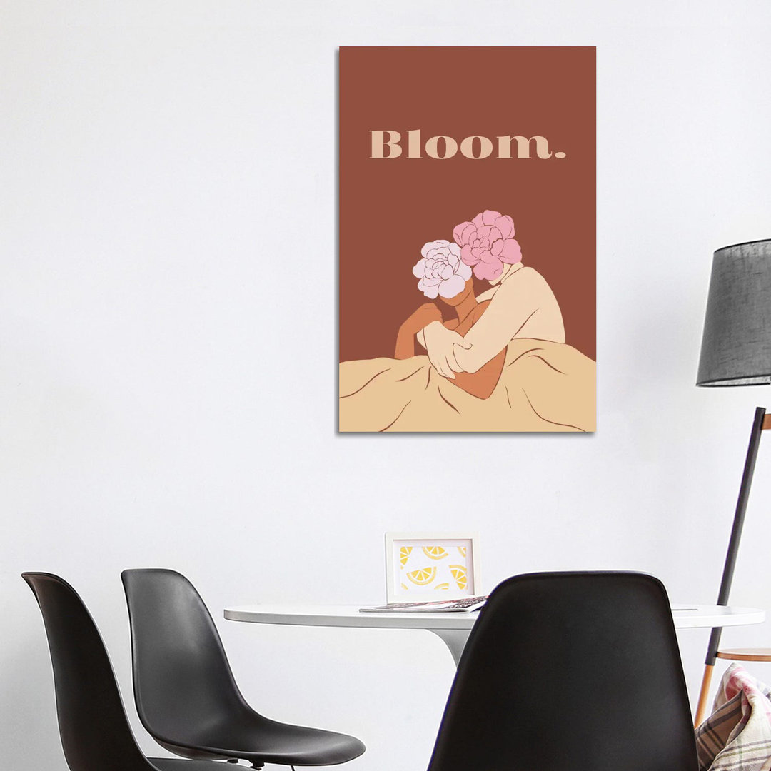 Bloomin Love von Rose Canva - Galerie-verpackte Leinwand Giclée auf Leinwand