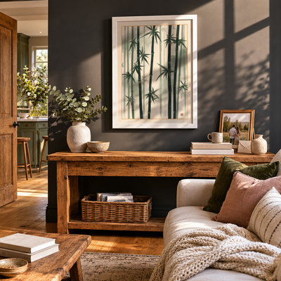 Bamboo Study Japandi - Framed Print