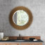 Wynona Engineered Wood Round Wall Mirror