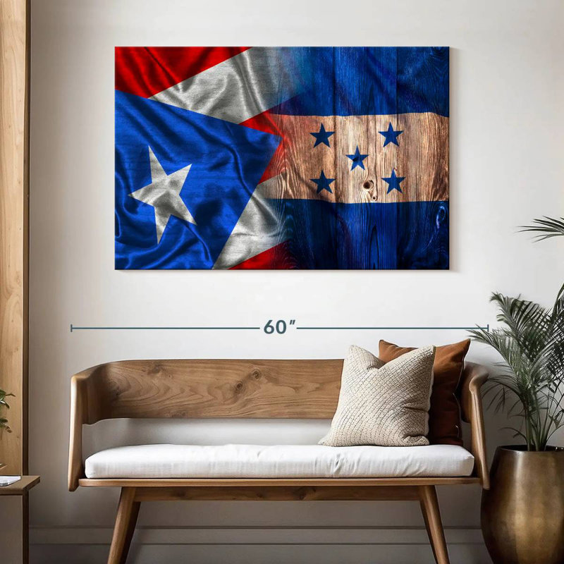 Drapeau de Borges au Honduras et à Porto Rico, H 32 po x l 48 po