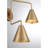 Emilyne 2-Light Adjustable Wall Sconce in Brass-1102416269