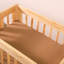 Burnt Sienna Muslin All-Stages Bassinet Sheet