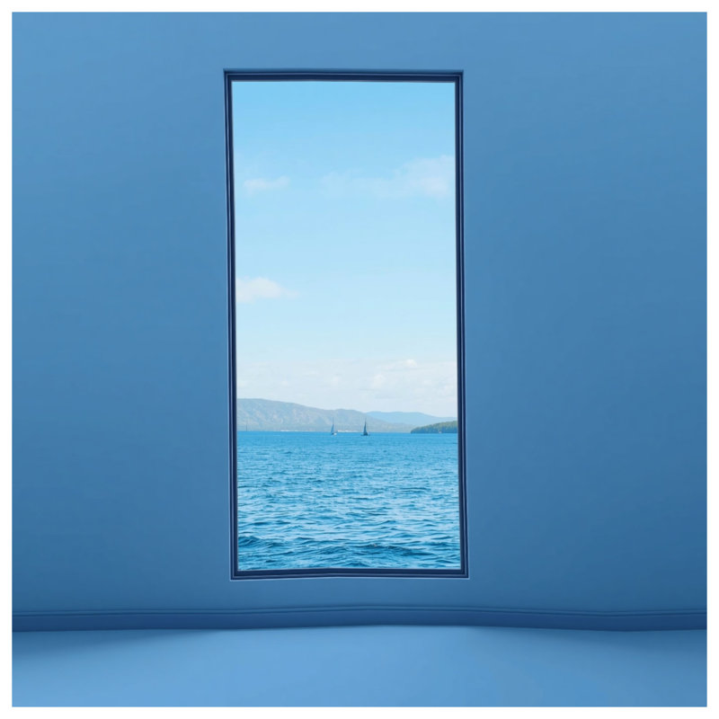 Édredon pour fenêtre Ocean View, Simple extra long