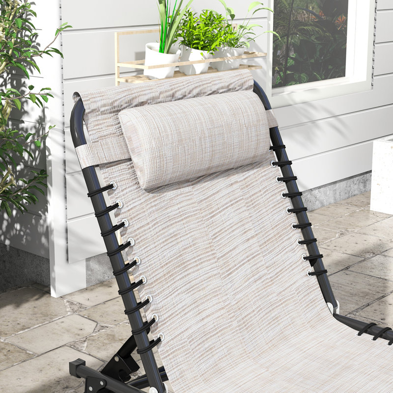 Briget 197cm Long Reclining Chaise Lounge Set, Cream White