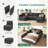 Tremee L-shaped Modular Sleeper Sofa Upholstered Sectional Sofa Couch Light Grey-122503853