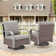 Bobra Outdoor Wicker Swivel Rocking Patio Lounge Chair with Cushions set of 2