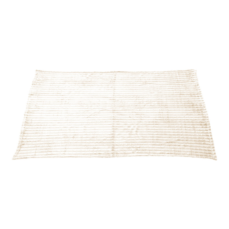 Machine Tufted Throw Blanket, Beige, Checkered, 200cm x 150cm
