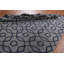 Tapis gris en laine noué à la main de conception unique 8 pi 4 po x 9 pi 11 po New Age
