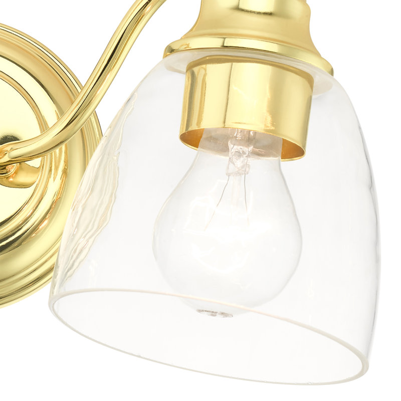 Éclairage de salle de bain à intensité variable 2 lumières Owasa, Laiton poli