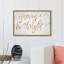 «Merry and Bright», reproduction d'art textuel sur toile tendue-70557139-70557136