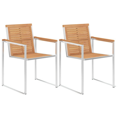 Murtaza Stacking Patio Dining Armchair with Cushion