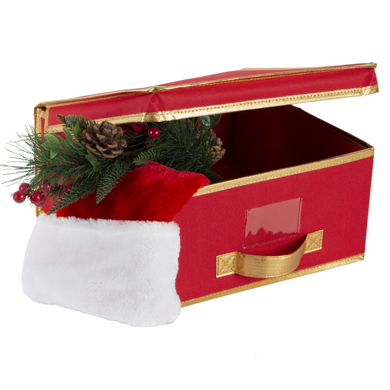 Boîte de rangement des Fêtes, H 5,91 po x l 11,81 po x P 11,81 po