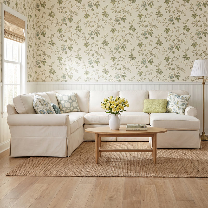 Sadler Upholstered U-Shaped Sectional Symmetrical, Nomad Snow Crypton®