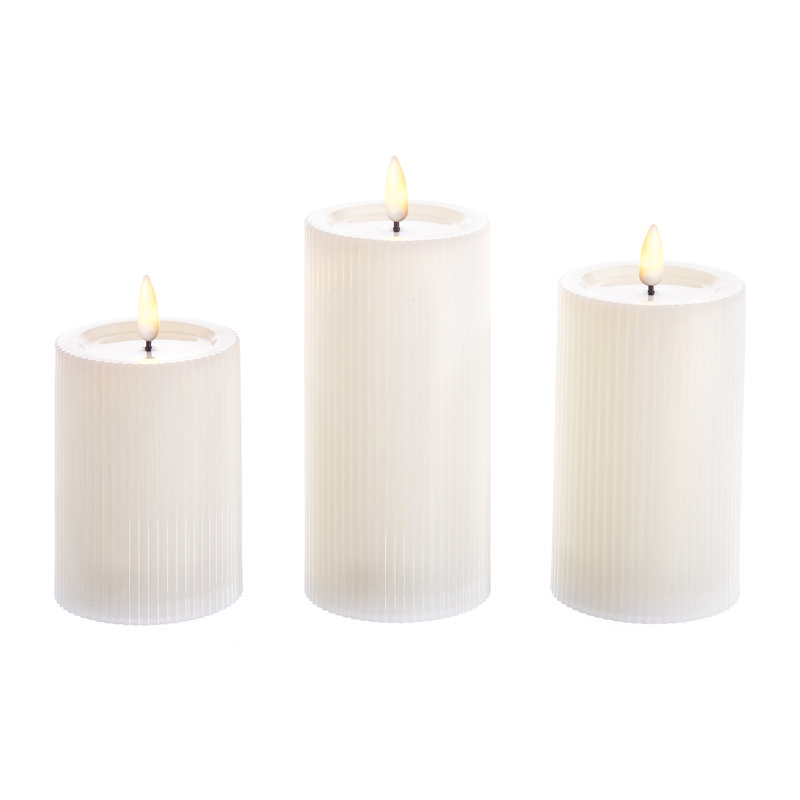 Unscented Flameless Pillar Candle