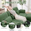 Canapé d'angle modulaire, canapé quatre places en chenille verte, style moderne