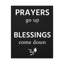 Décoration murale inspirante «Prayers Go Up Blessings Come Down Motivation»-1934763052