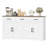 Adra 59"W Farmhouse Buffet Sideboard Cabinet With Adjustable Shelves, Wood Storage Cabinet With 3 Drawers & 4 Cabinet Doors, White/Brown-1606620980
