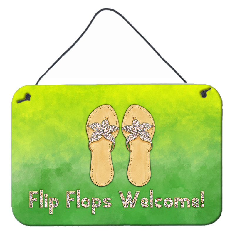 Décoration murale flip flips welcome