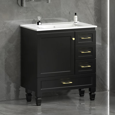 30" Bathroom Vanity With Sink