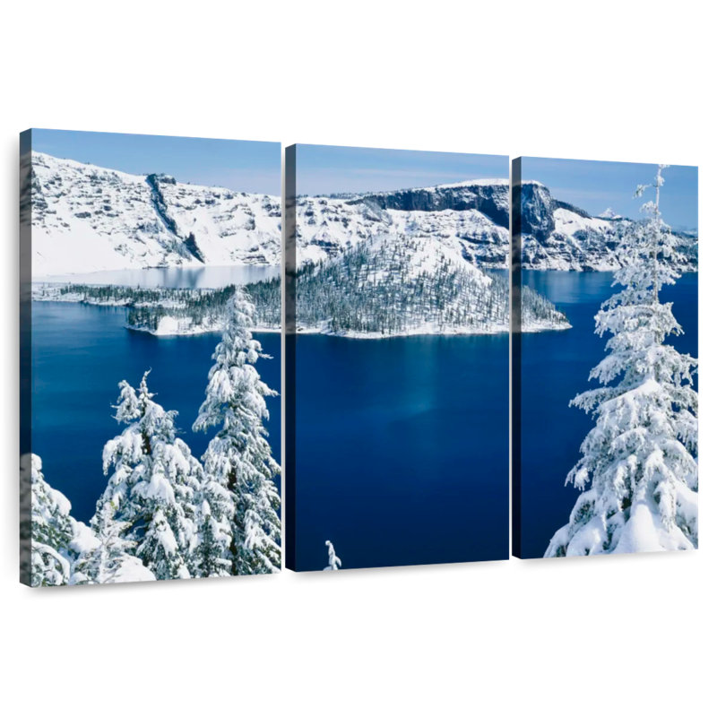 Alvord Frozen Crater Lake, H 28 po x l 45 po