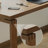Light-walnut L-Shaped Solid Wood desk-109542602-109542608