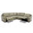 Kersh 5 Piece Power Reclining Sectional-1381415512