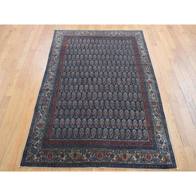 Tapis unique bleu / rouge 4 pi x 6 pi Jezreel