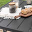 Outdoor Square 94 cm Iron Dining Table with 4 cm Parasol Hole