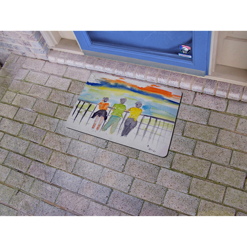 Tapis d'intérieur / extérieur antidérapant pour femme, Rectangle 1 pi 6 po x 2 pi 2 po