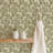 Wildflower - Olive Beige Botanical Wallpaper