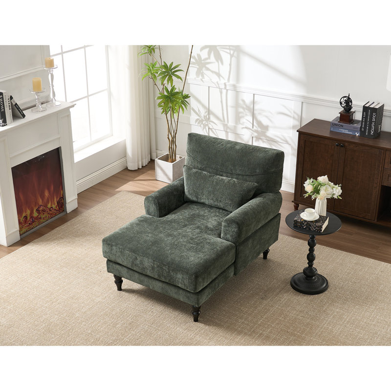 Canapé d'extérieur 34 po revêtu de chenille, Vert